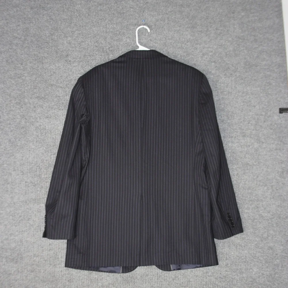 Brooks Brothers‎ 346 Suit Jacket Mens 42L Navy Blue Pinstripe Stretch Blazer